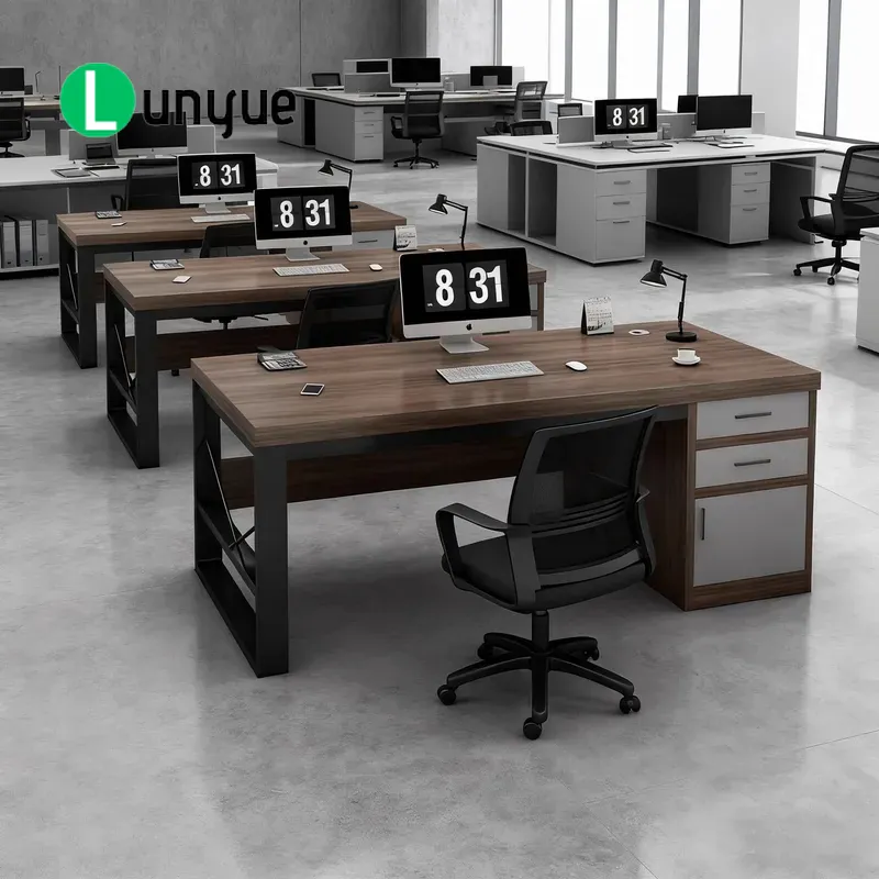 Office Furniture Solutions - โต๊ะทำงานพร้อมเก้าอี้และลิ้นชัก สถานีทำงานคอมพิวเตอร์ทันสมัยสำหรับพนักงานที่บ้าน เฟอร์นิเจอร์สำหรับหัวหน้า ประหยัดพื้นที่และมีที่เก็บของ