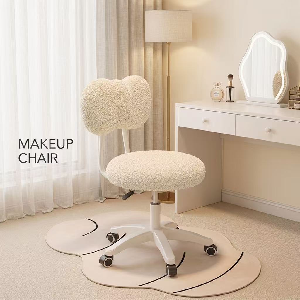 Office Furniture And Desks - เก้าอี้สำนักงานแบบหมุนได้ รุ่น Cute Boucle 360 °