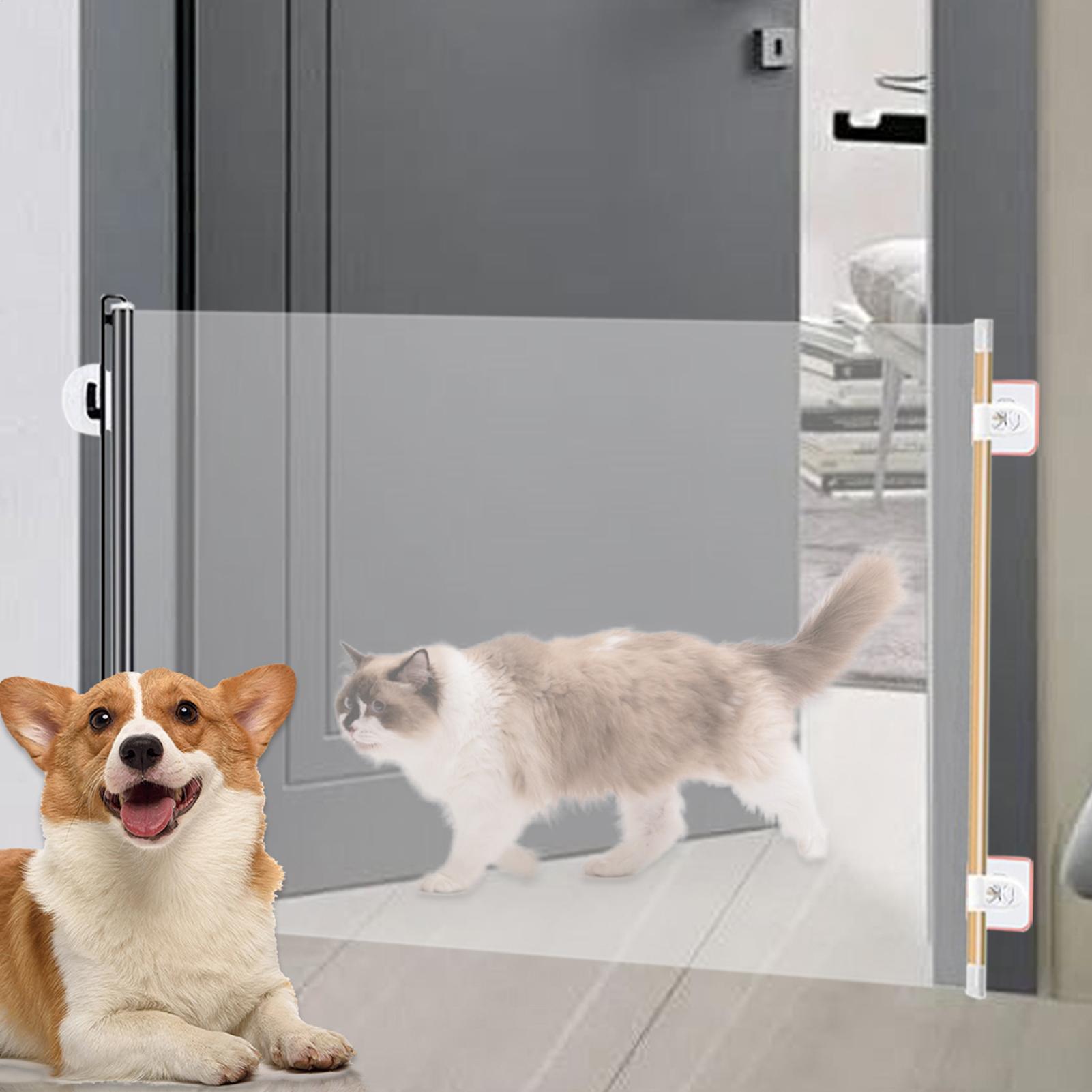 Partition Screen Divider - ประตูกั้นสัตว์เลี้ยงแบบพับเก็บได้ ประตูกั้นแบบพกพาสำหรับใช้ภายในอาคาร ฉากกั้นแบบพับได้ ขยายได้ สำหรับลูกสุนัขและเด็กเล็ก