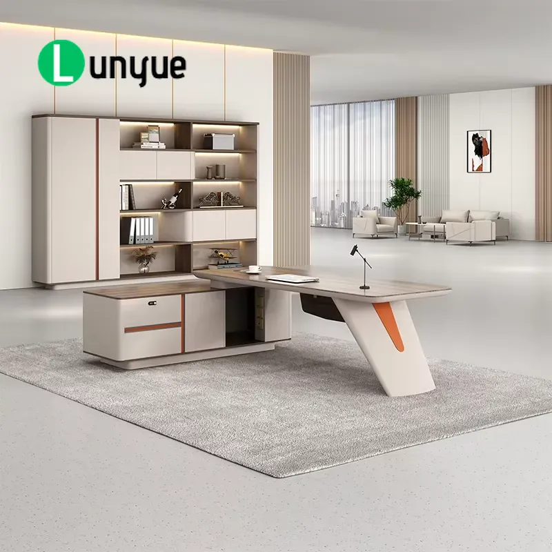 Office Furniture Solutions - โต๊ะทำงานผู้บริหารสุดหรูทันสมัยสำหรับซีอีโอ เจ้านาย ผู้จัดการ โซลูชันเฟอร์นิเจอร์สำนักงานที่สะดวกสบาย สถานีทำงานระดับไฮเอนด์สำหรับผู้อำนวยการ