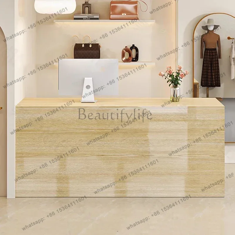 Office Furniture Bali - เคาน์เตอร์ต้อนรับความงามสุดหรู โพเดียมสำหรับร้านเสริมสวย สำนักงาน เคาน์เตอร์ต้อนรับที่มีเอกลักษณ์เฉพาะตัว