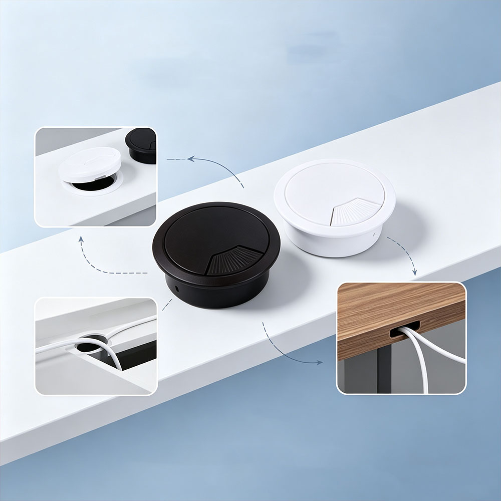 กล่องเก็บสายไฟแบบกลมสำหรับตั้ง - Office Furniture And Desks บทวิจารณ์และราคา