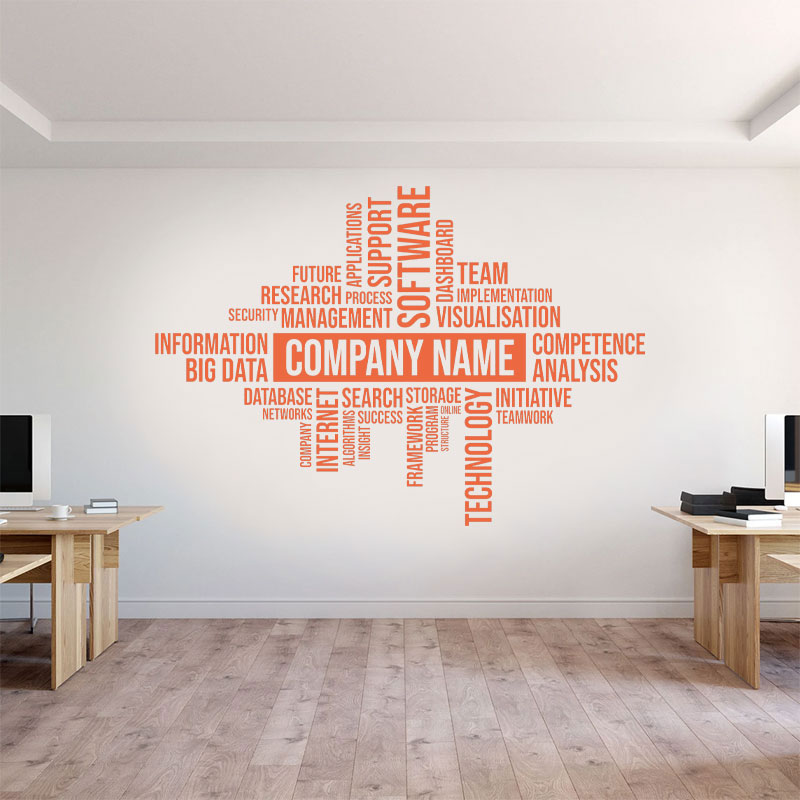 สติ๊กเกอร์ติดผนังชื่อธุรกิจแบบ - Office Furniture Names บทวิจารณ์และราคา