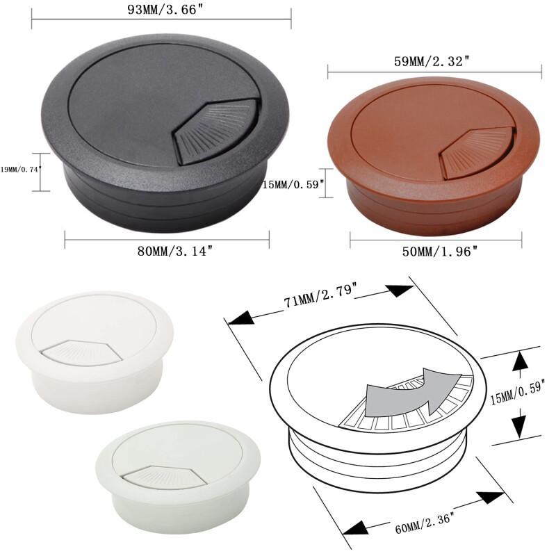 ฝาครอบรูสายเคเบิล 1 ชิ้น ตัวร้ - Office Furniture And Desks บทวิจารณ์และราคา