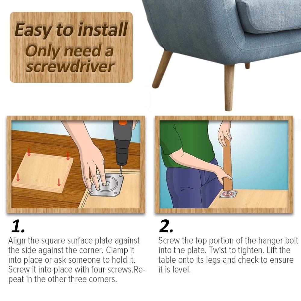 4 ชุดความสูงขาเฟอร์นิเจอร์ไม้  - Office Furniture Solutions บทวิจารณ์และราคา