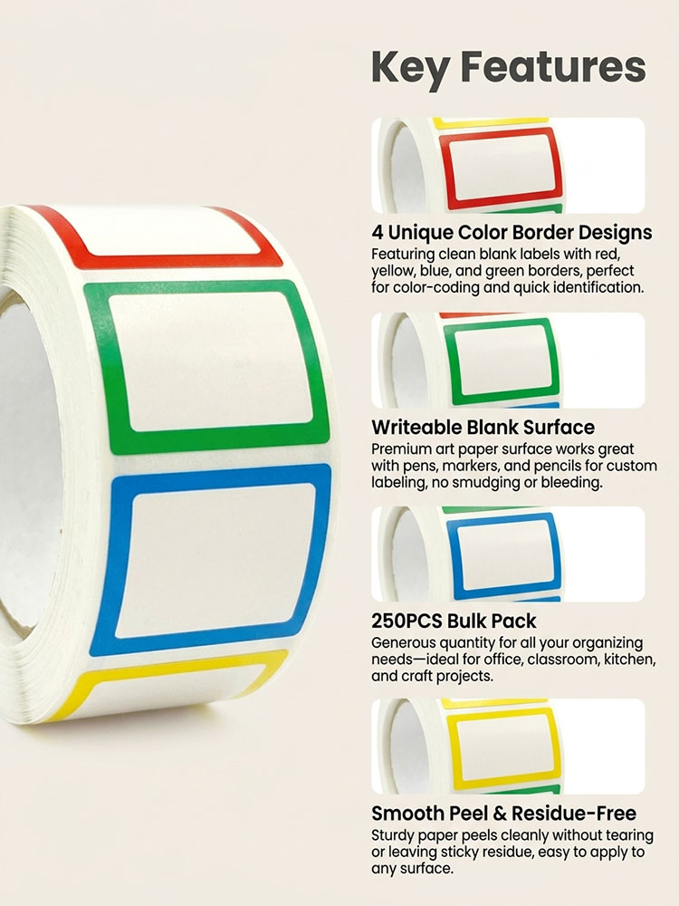 250 PCS/ม้วนชื่อเก็บหนังสือจํา - Office Furniture Brand บทวิจารณ์และราคา