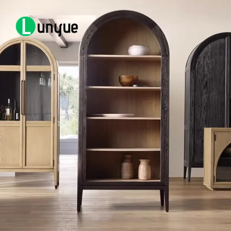 ตู้หนังสือไม้โค้งแบบดั้งเดิม ต - Office Furniture Elements บทวิจารณ์และราคา